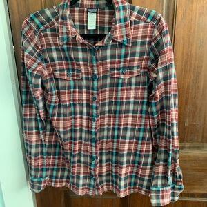 Patagonia Organic Cotton Plaid Shirt - Red, Green, Black